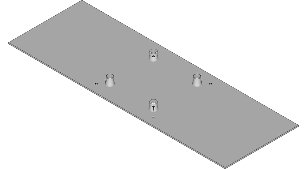 TL-3005 Universal base plate; Aluminium